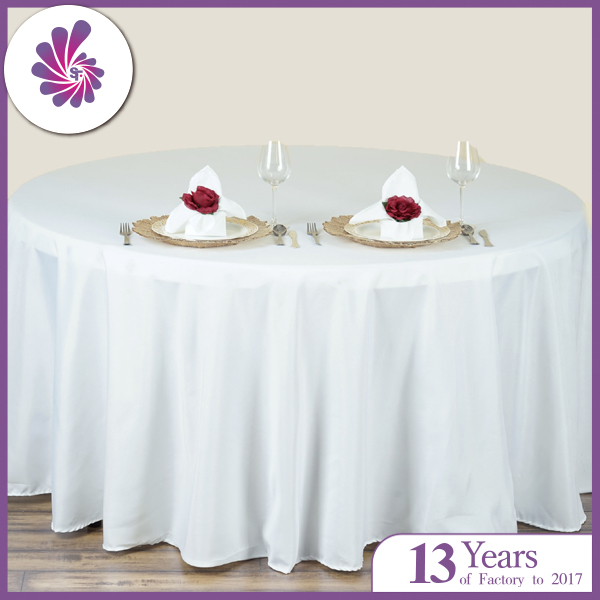 Wholesale Polyester Round Tablecloth For Wedding Banquet Restaurant