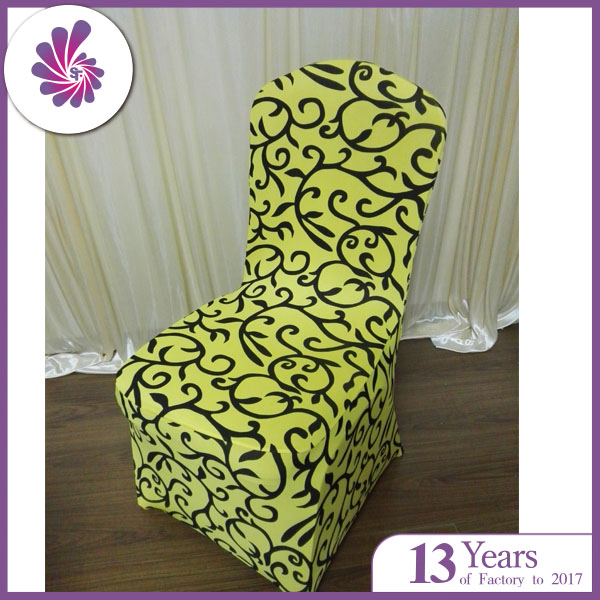 Floral Printing Lycra Chair Cover