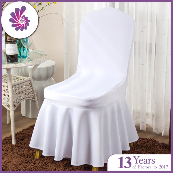 250gsm Air Layer Spandex Chair Cover with Skirt Design