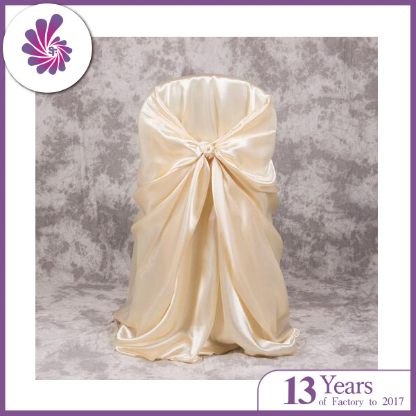 Self Tie Satin Chair Cover for Wedding