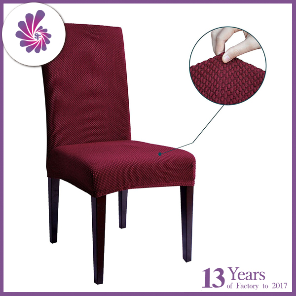 Spandex Knitted Jacquard Dinning Chair Cover New Pattern