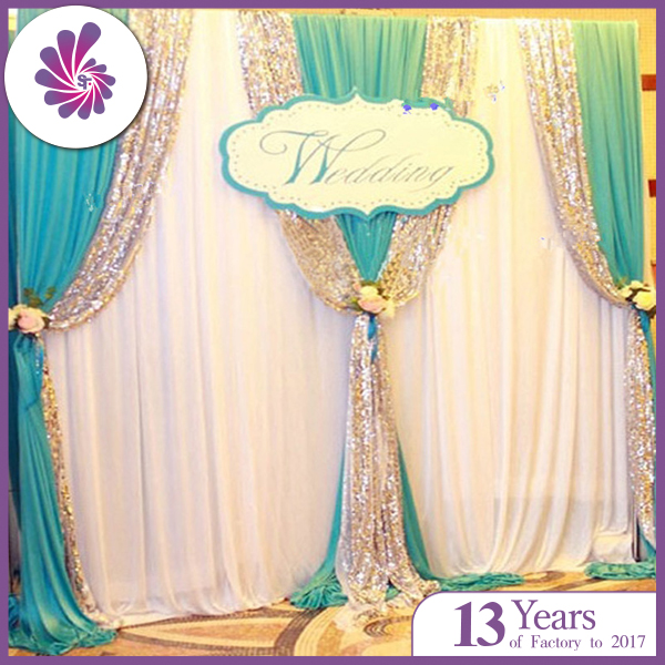 Ice Silk Wedding Backdrop,Photography Background With Sequins