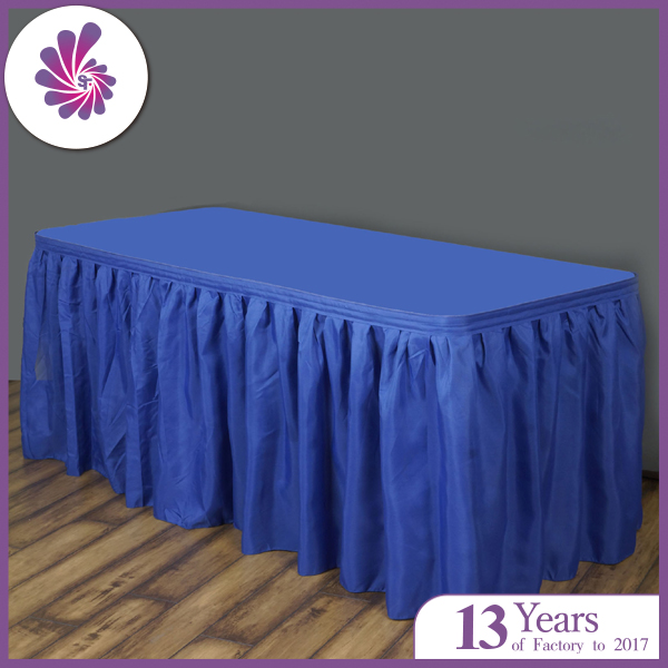 Pleat Polyester Table Skirts