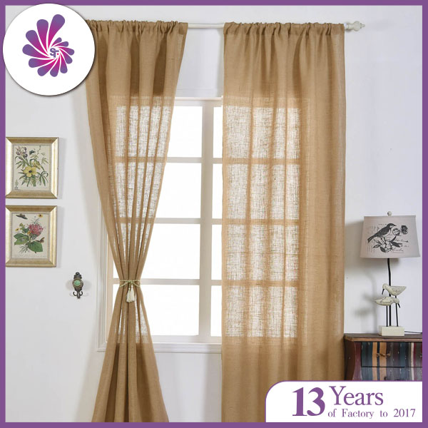Home Decoratin Burlap Curtains