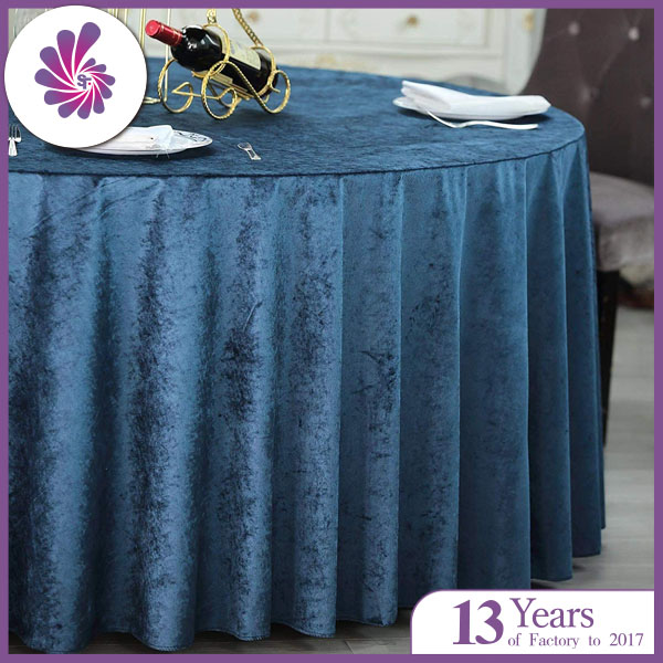 Premium Velvet Round Tablecloth for Wedding Party