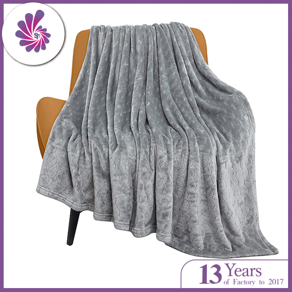 Lightweight Fuzzy Comfy Textured Flannel Blanket